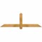 Ekena Millwork Eugene Rough Sawn Timber Gable Bracket, Western Red Cedar, 60"W x 20"H x 2"D x 4"F, 8/12 Pitch GBW060X20X0204EUG00RWR - alternate 1
